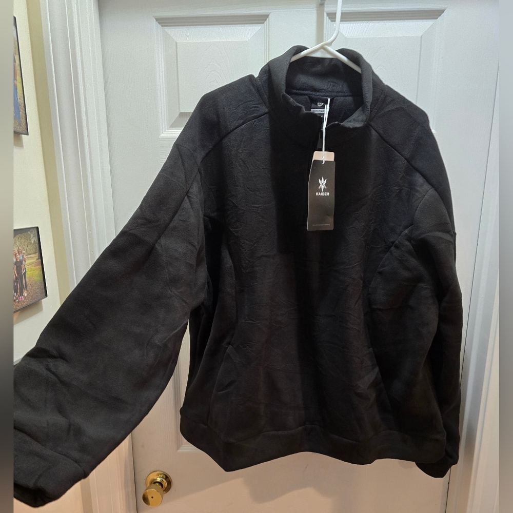 Kaider Classic Black Fleece Jacket 3/4 Zip NwT Size 3x